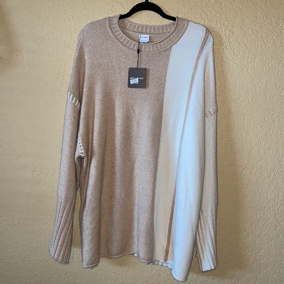 NWT ✨ ST. JOHN Cashmere Silk Blend Sweater - Picture 5 of 13